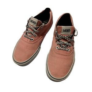 Vans Era Pink Canvas Lace Up Sneakers Women's size 7
